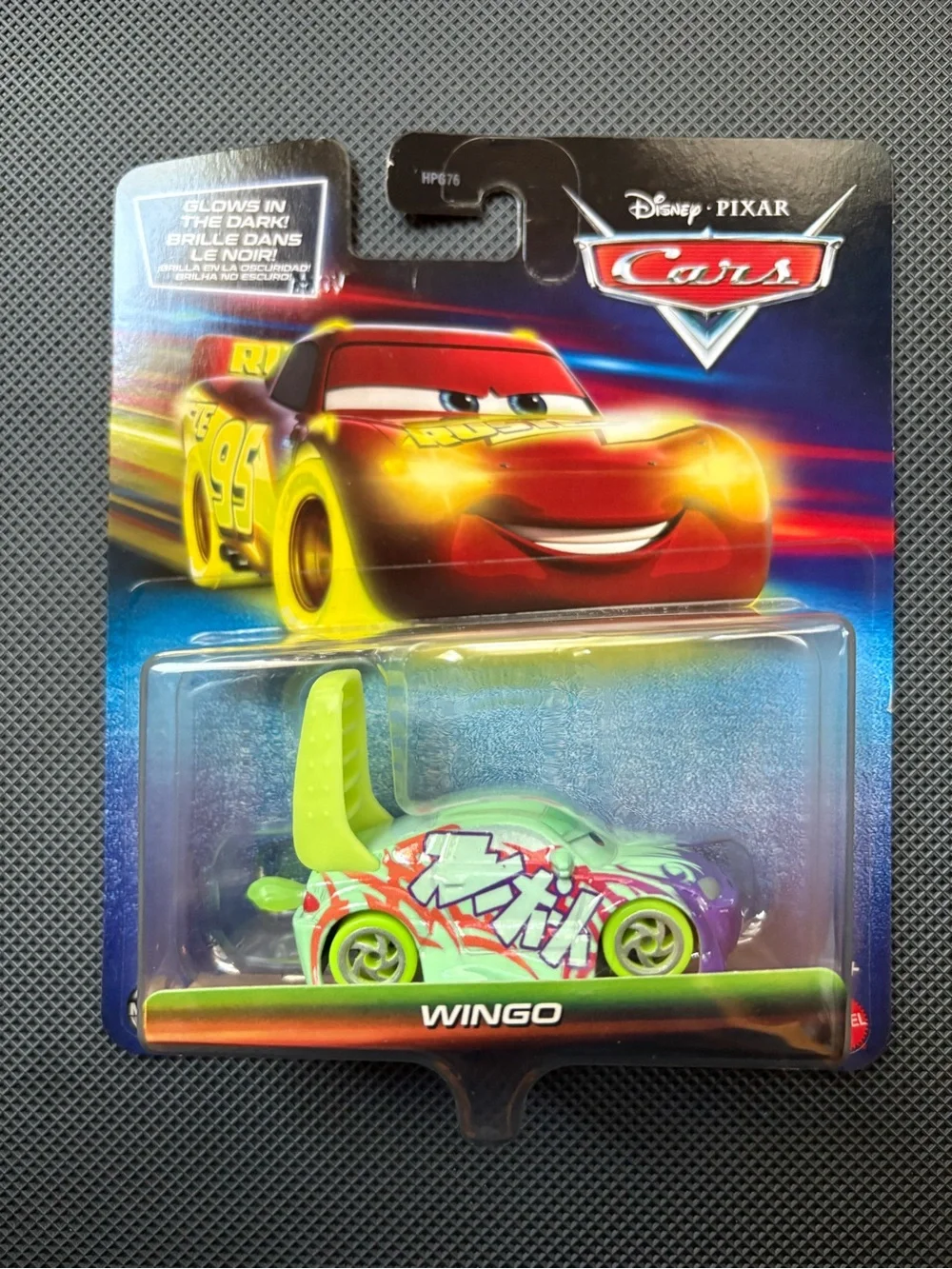 Mattel Wingo Toy Car - Lime Green, Purple, Neon Yellow